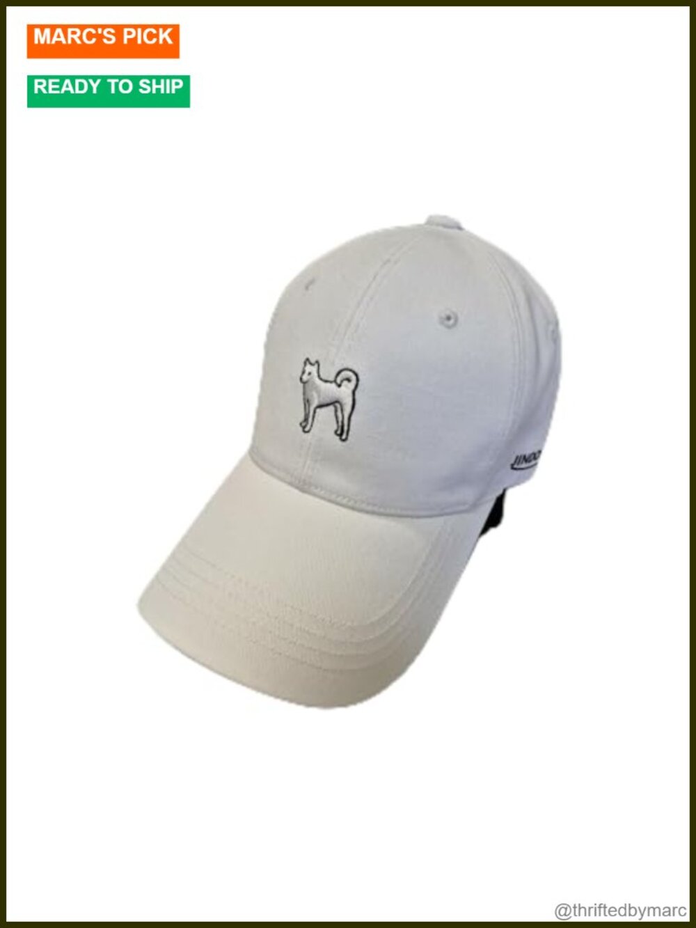 Korean Heritage Embroidered Dog Cap Unisex Adjustable Cotton Baseball Hat